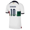Maillot de Supporter Portugal Bernardo 10 Extérieur Coupe du Monde 2022 Pour Homme